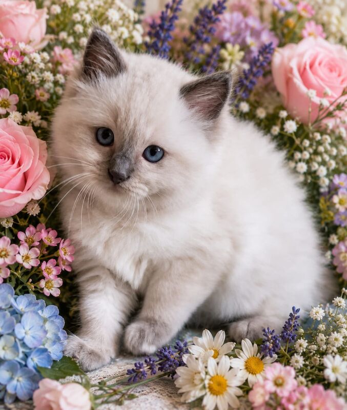 Pedigree ragdoll male kitten 8 weeks old
